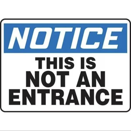Accuform OSHA NOTICE SAFETY SIGN THIS IS NOT MADM861XL MADM861XL
